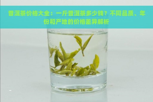 普洱茶价格大全：一斤普洱茶多少钱？不同品质、年份和产地的价格差异解析