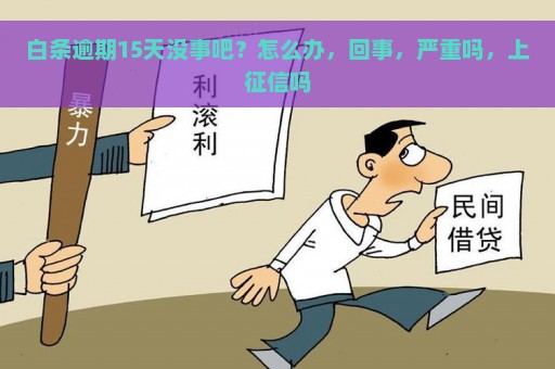 白条逾期15天没事吧？怎么办，回事，严重吗，上征信吗