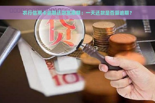 农行信用卡逾期还款宽限期：一天还款是否算逾期？