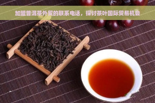 加盟普洱茶外贸的联系电话，探讨茶叶国际贸易机会