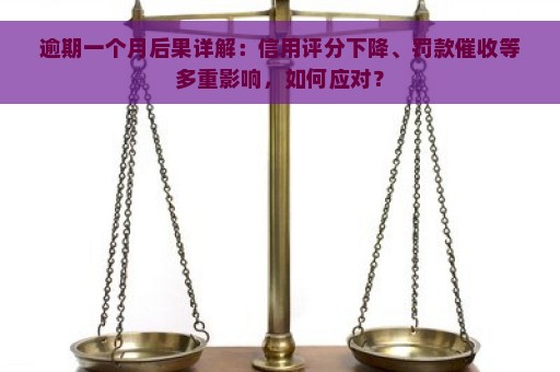 逾期一个月后果详解：信用评分下降、罚款催收等多重影响，如何应对？