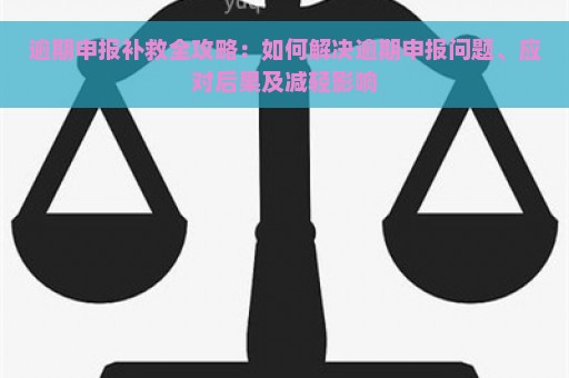 逾期申报补救全攻略：如何解决逾期申报问题、应对后果及减轻影响