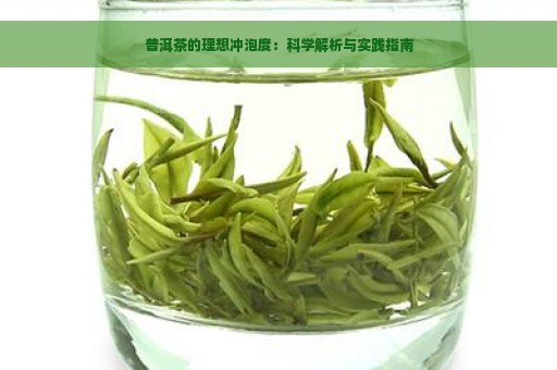 普洱茶的理想冲泡度：科学解析与实践指南