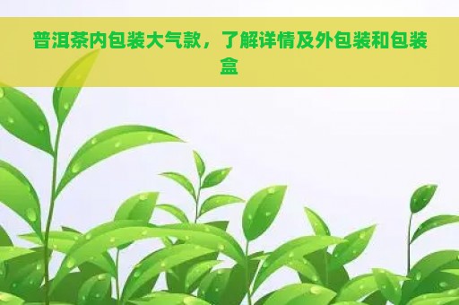 普洱茶内包装大气款，了解详情及外包装和包装盒