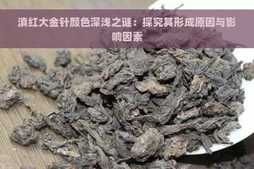 滇红大金针颜色深浅之谜：探究其形成原因与影响因素