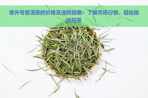 荣升号普洱茶的价格及选购指南：了解市场行情，轻松挑选好茶