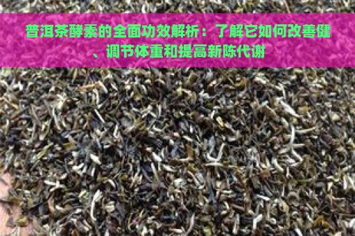 普洱茶酵素的全面功效解析：了解它如何改善健、调节体重和提高新陈代谢