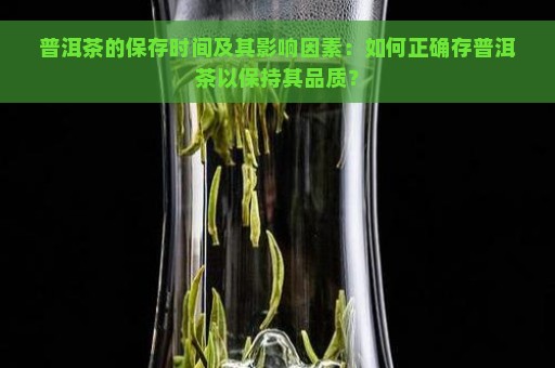 普洱茶的保存时间及其影响因素：如何正确存普洱茶以保持其品质？