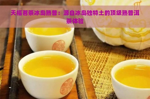 天福茗茶冰岛熟普：源自冰岛独特土的顶级熟普洱茶体验