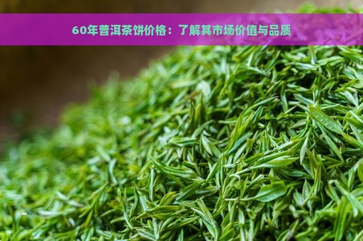 60年普洱茶饼价格：了解其市场价值与品质