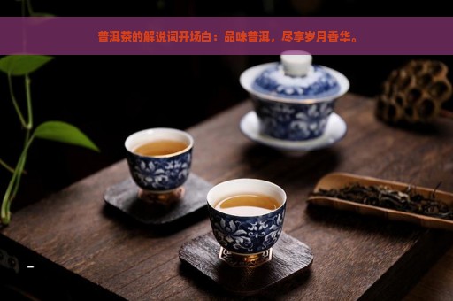 普洱茶的解说词开场白：品味普洱，尽享岁月香华。