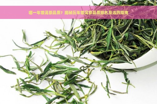 哪一年普洱茶品质？揭秘历年普洱茶品质排名及选购指南