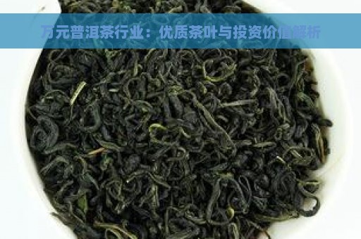 万元普洱茶行业：优质茶叶与投资价值解析