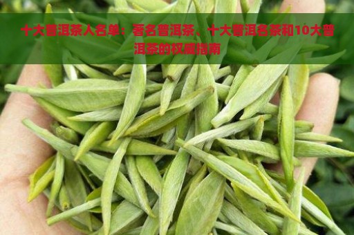 十大普洱茶人名单：著名普洱茶、十大普洱名茶和10大普洱茶的权威指南