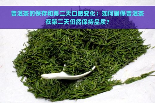 普洱茶的保存和第二天口感变化：如何确保普洱茶在第二天仍然保持品质？