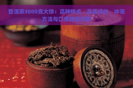 普洱茶3000克大饼：品种特点、品质评价、冲泡方法与口感体验详解