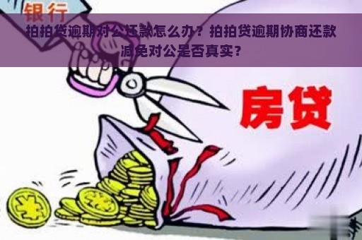 拍拍贷逾期对公还款怎么办？拍拍贷逾期协商还款减免对公是否真实？