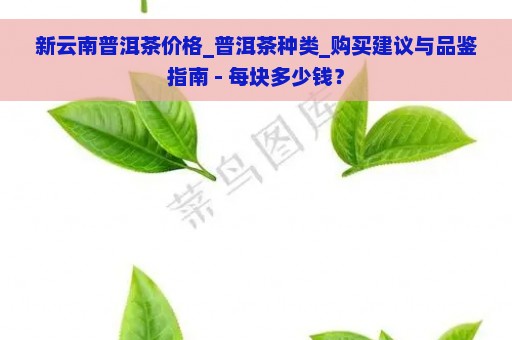 新云南普洱茶价格_普洱茶种类_购买建议与品鉴指南 - 每块多少钱？