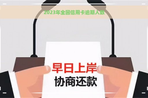 2023年全国信用卡逾期人数