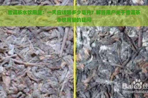 普洱茶水饮用量：一天应该喝多少毫升？解答用户关于普洱茶水饮用量的疑问