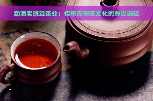 勐海老班章茶业：传承古树茶文化的尊贵选择