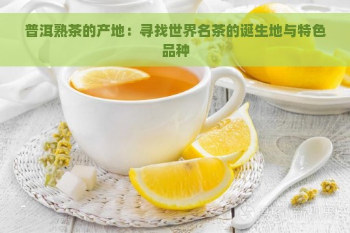 普洱熟茶的产地：寻找世界名茶的诞生地与特色品种