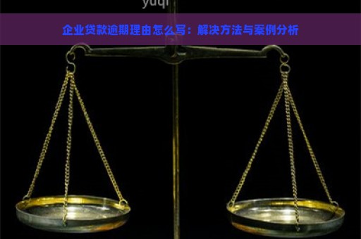 企业贷款逾期理由怎么写：解决方法与案例分析