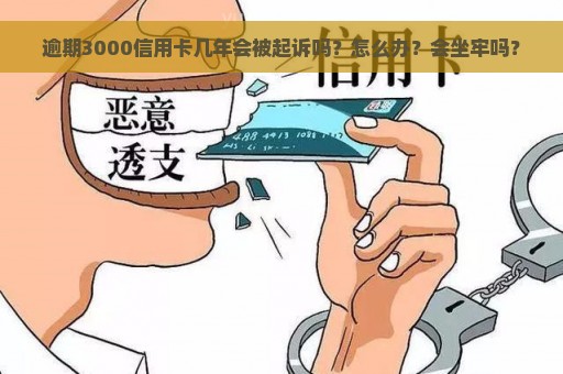 逾期3000信用卡几年会被起诉吗？怎么办？会坐牢吗？