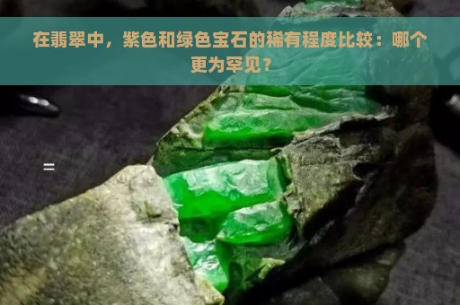 在翡翠中，紫色和绿色宝石的稀有程度比较：哪个更为罕见？