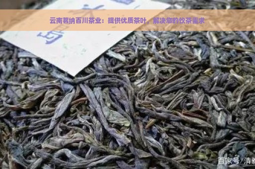 云南茗纳百川茶业：提供优质茶叶，解决您的饮茶需求