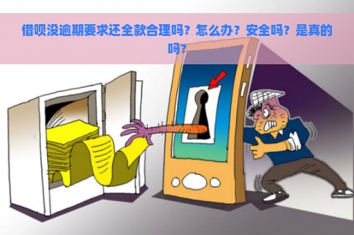 借呗没逾期要求还全款合理吗？怎么办？安全吗？是真的吗？