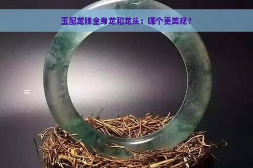 玉配龙牌全身龙和龙头：哪个更美观？