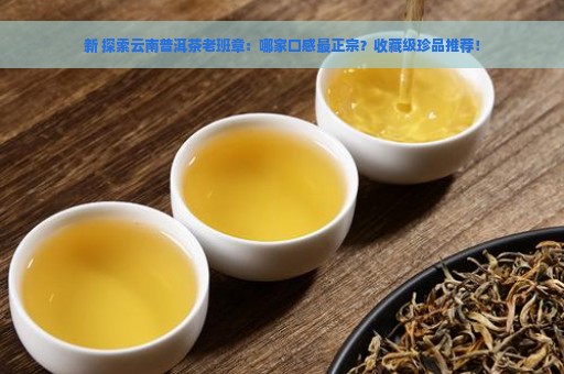 新 探索云南普洱茶老班章：哪家口感最正宗？收藏级珍品推荐！