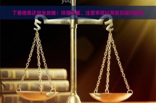 丁香借条还款全攻略：详细步骤、注意事项以及常见疑问解答