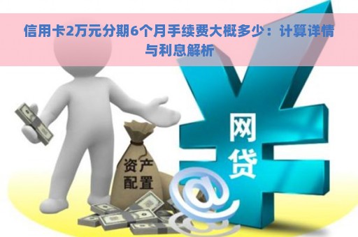 信用卡2万元分期6个月手续费大概多少：计算详情与利息解析