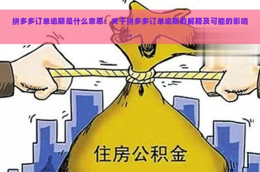 拼多多订单逾期是什么意思：关于拼多多订单逾期的解释及可能的影响。