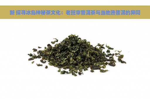 新 探寻冰岛神秘茶文化：老班章普洱茶与当地熟普洱的异同