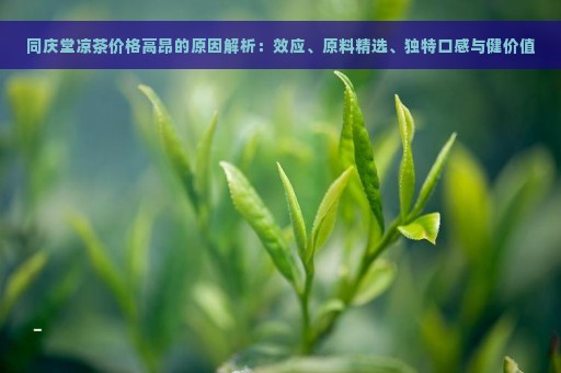 同庆堂凉茶价格高昂的原因解析：效应、原料精选、独特口感与健价值