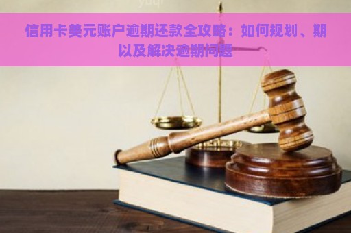 信用卡美元账户逾期还款全攻略：如何规划、期以及解决逾期问题