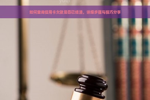 如何查询信用卡欠款是否已结清，详细步骤与技巧分享