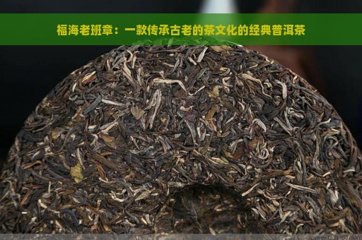 福海老班章：一款传承古老的茶文化的经典普洱茶