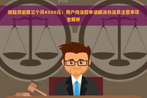 微粒贷逾期三个月4500元：用户向法院申请解决办法及注意事项全解析