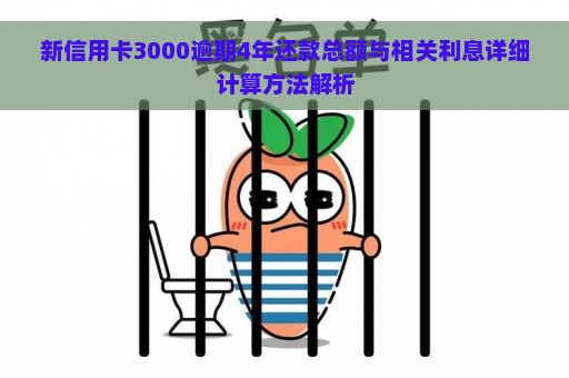 新信用卡3000逾期4年还款总额与相关利息详细计算方法解析