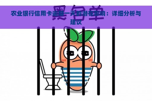 农业银行信用卡逾期一天的潜在影响：详细分析与建议