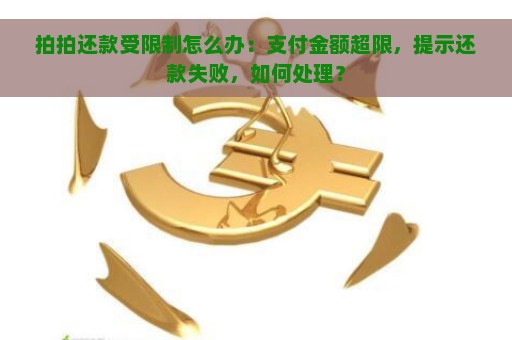 拍拍还款受限制怎么办：支付金额超限，提示还款失败，如何处理？