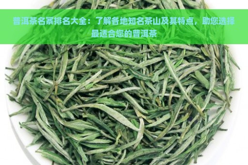 普洱茶名寨排名大全：了解各地知名茶山及其特点，助您选择最适合您的普洱茶