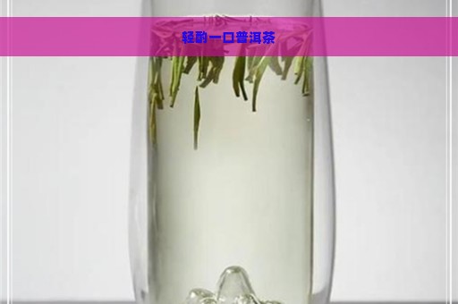 轻酌一口普洱茶