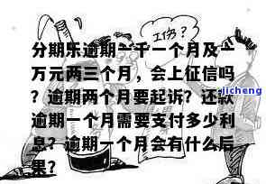 分期乐逾期利息翻倍，对方是否会起诉？能否减免罚息和利息？一千多逾期变为两千多是否属高利贷？