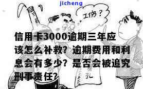 信用卡3千元逾期利息多少，计算信用卡逾期3000元的利息，你知道吗？