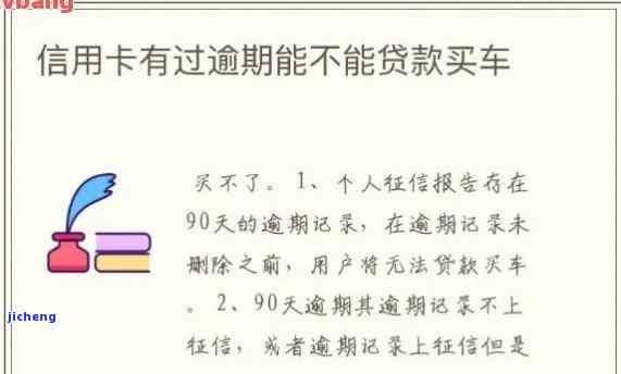 信用卡逾期未还完能否按揭买车？